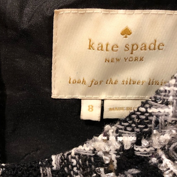 Kate Spade black & white Tweed dress - Picture 7 of 13